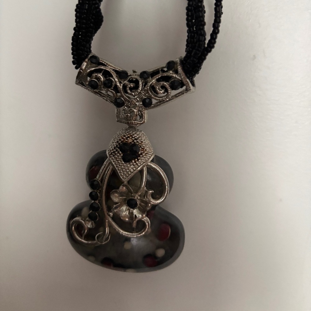 Italian designer glass necklace